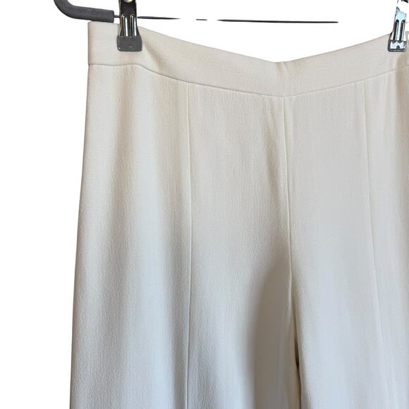 Narciso Rodriguez Wide Leg Pants Size 40 High Waisted Flat Front Side Zipper - Picture 3 of 6